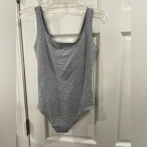 NWT Base Stretch High Neck Bodysuit Gray Size XL